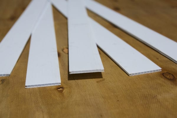 countertop plastic template strips