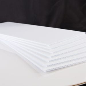 10mm White Correx Fluted Corrugated Plastic Sheet various sizes A4 A3 special 