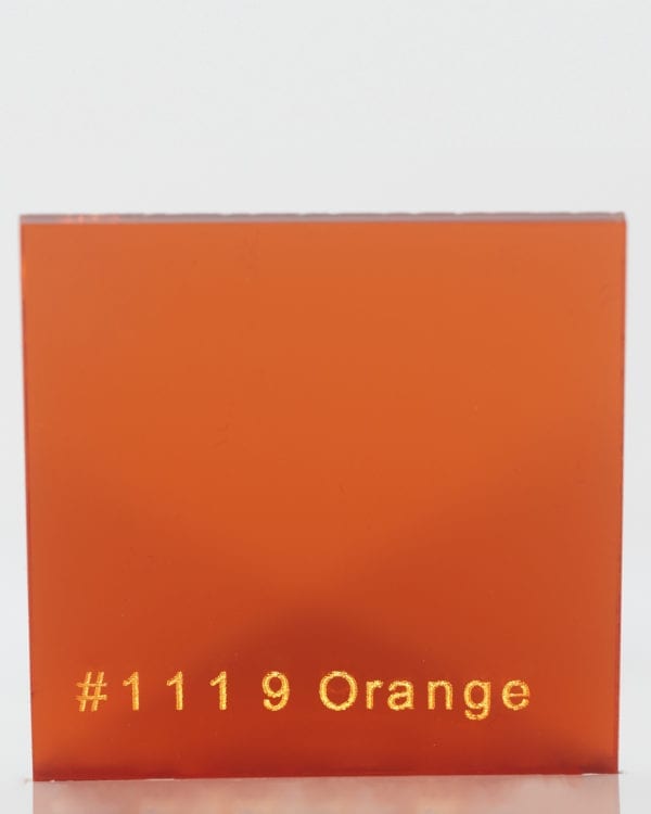 Orange Acrylic Mirror Sheet DIY Colorful Reflection Arts Crafts