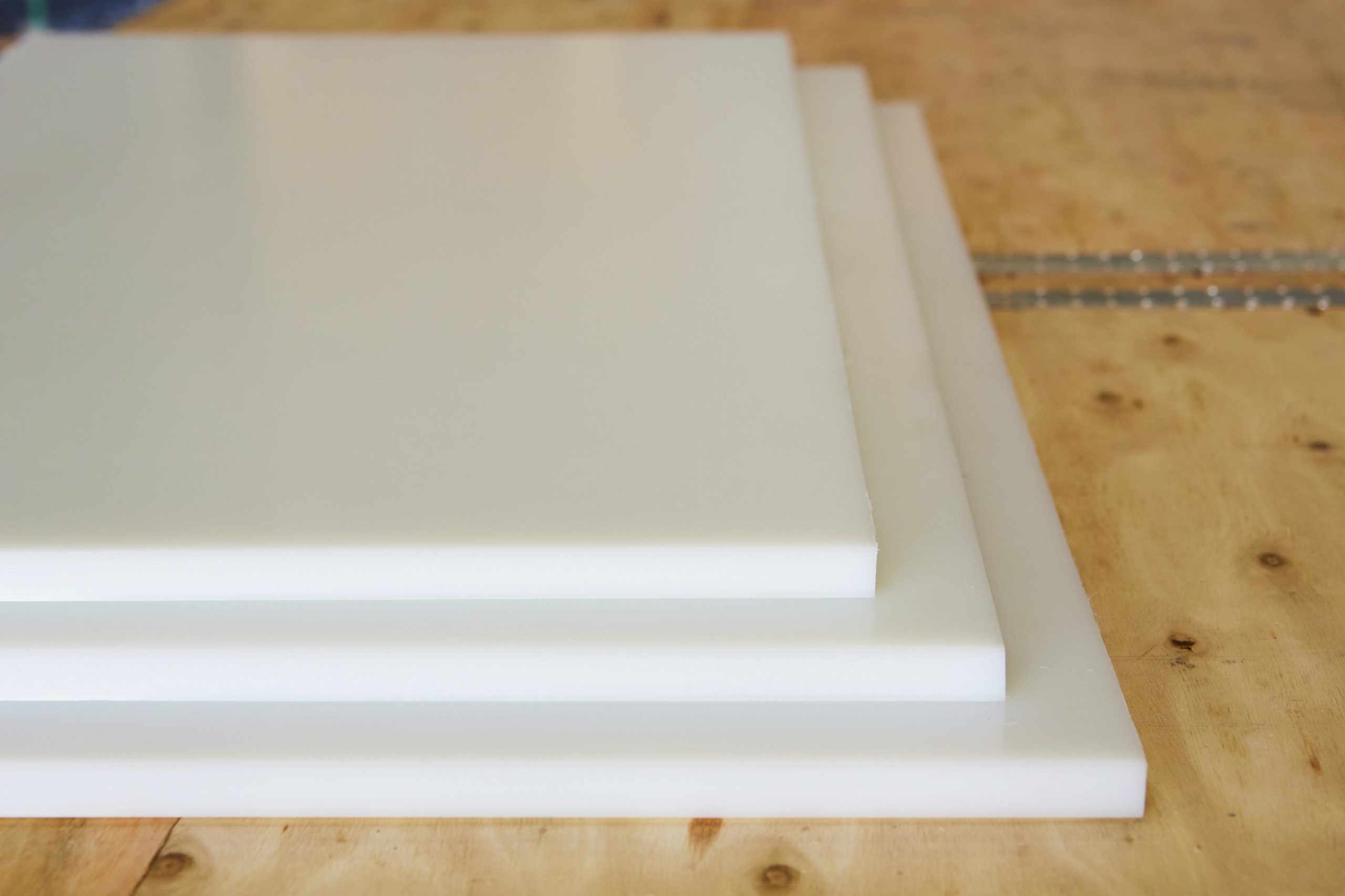 UV Resistant HDPE Plastic .750" X 12" X 48" White Sunboard Sheet 